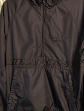 Nike Black SB Half-Zip Windbreaker Pullover